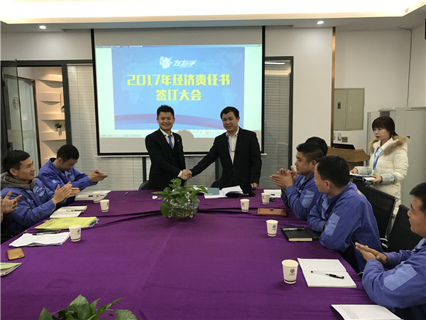 左右手經(jīng)濟責任書(shū)簽約中